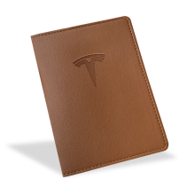 Porte carte grise similicuir Basic - Camel